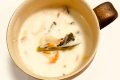 【乾燥レシピ】オーツミルクと乾燥野菜のスープ